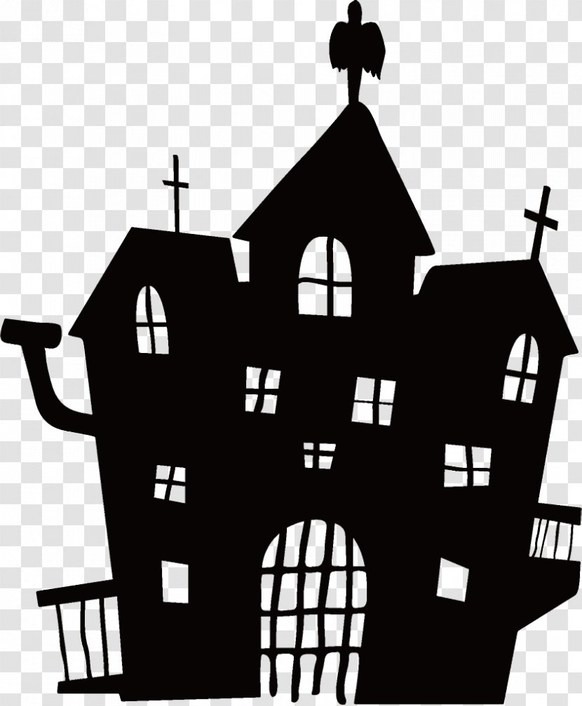 Haunted House Halloween - Architecture - Building Transparent PNG