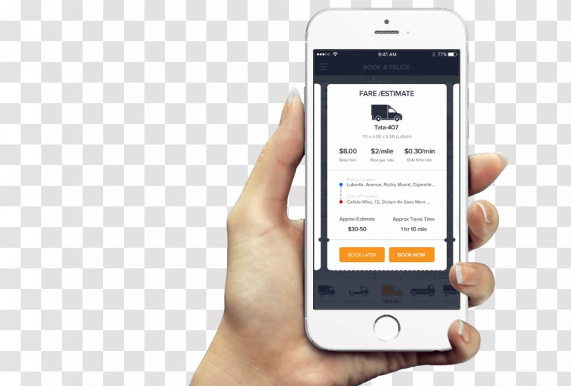 Smartphone Car Feature Phone Mobile App Development - Connecting Uber Taxis Transparent PNG
