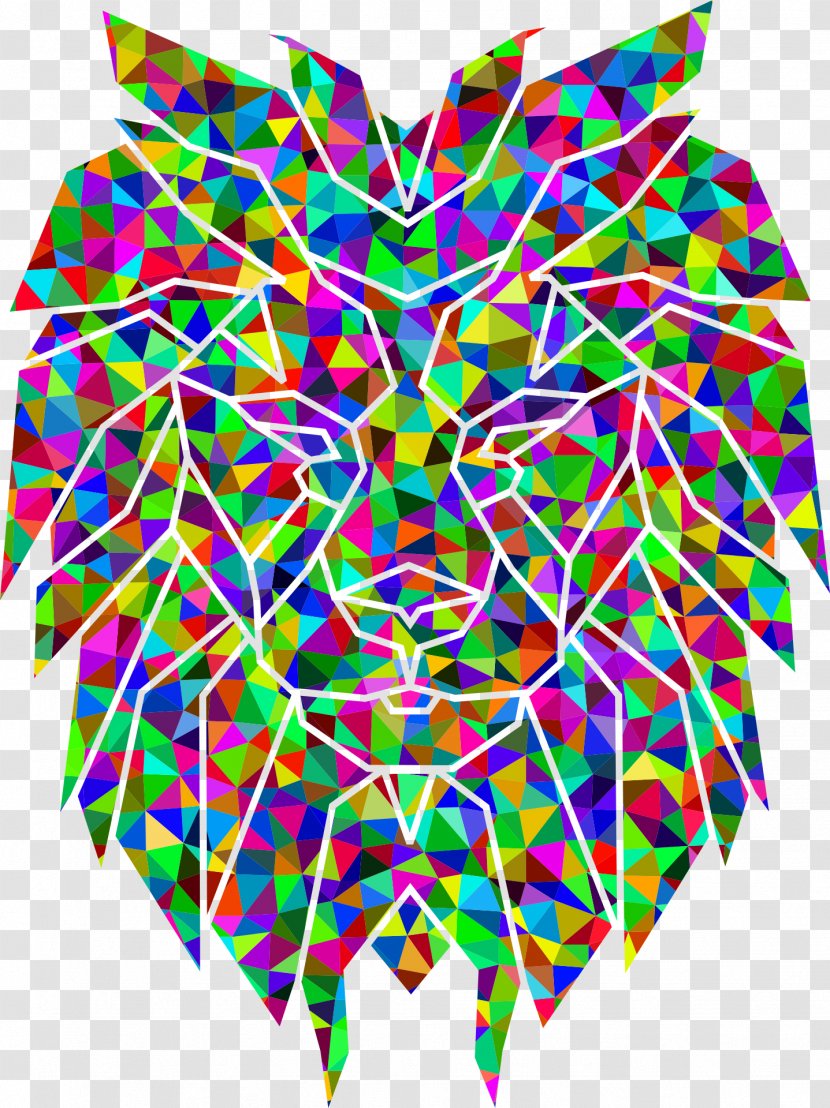 Lionhead Rabbit T-shirt Clip Art - Symmetry - Polygonal Transparent PNG