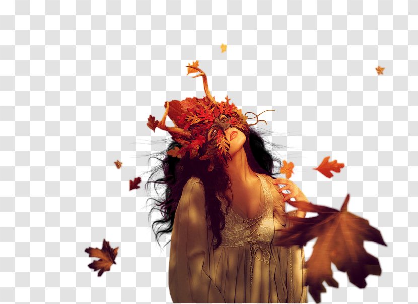Autumn Woman Desktop Wallpaper - Stock Photography Transparent PNG