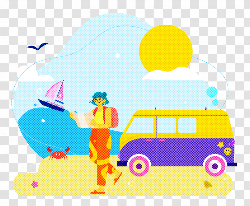 Seashore Day Vacation Travel Transparent PNG