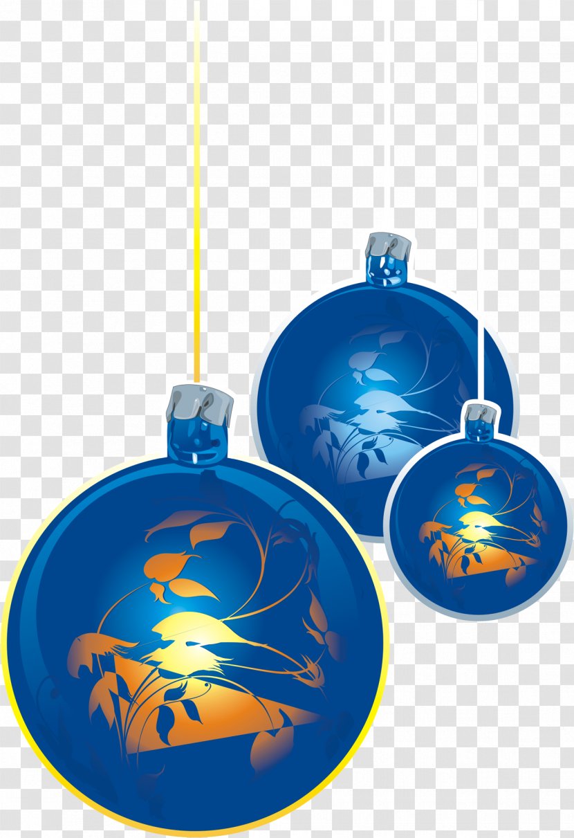 Christmas Ornament Decoration Tinsel Blue - Snowflake - Garland Transparent PNG