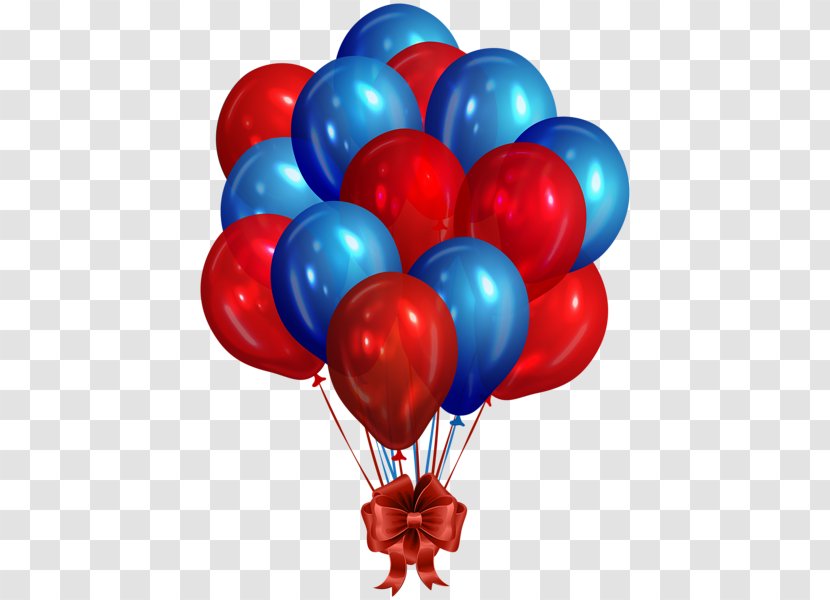 Balloon Blue Clip Art - Red White And Transparent PNG