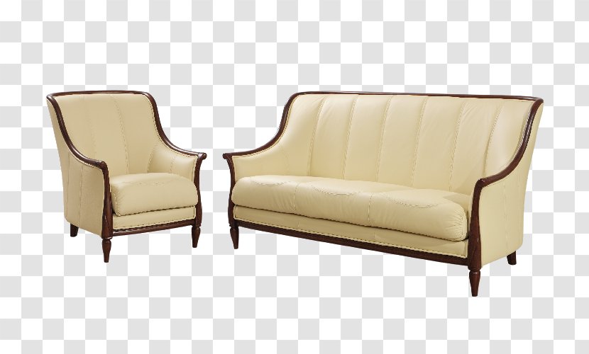 Loveseat Club Chair Couch Armrest - Table - Design Transparent PNG