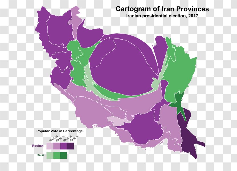 Iranian Presidential Election, 2017 US Election 2016 President Of Iran - Map Transparent PNG