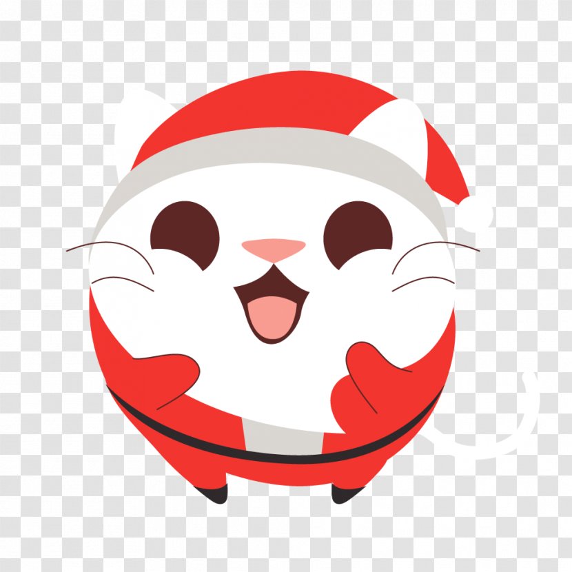Cat Santa Claus Vector Graphics Christmas Day Image - Smile - Cute Animals Transparent PNG