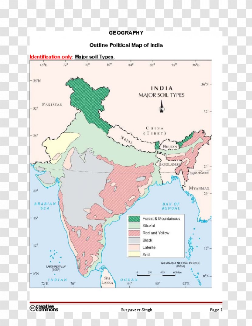 India Soil Type Map Alluvium - Crop Transparent PNG