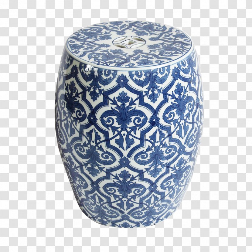 Blue And White Pottery Ceramic Jingdezhen Bar Stool - Chinese Ceramics - Seat Transparent PNG