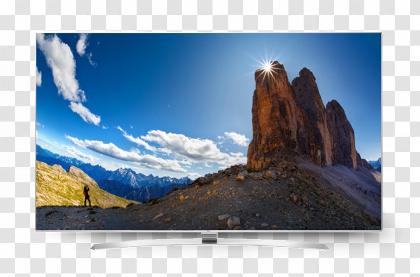 Dolomites Dolomite Mountains LCD Television Dolostone - Mountain Range Transparent PNG