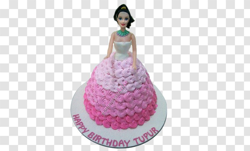 Birthday Cake Princess Bakery Black Forest Gateau Wedding - Icing - Barbie Transparent PNG