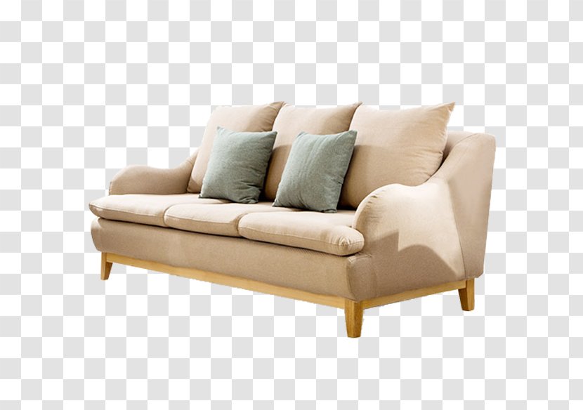 Couch Furniture Living Room Minimalism - Studio - Nordic Wind Three Sofa Material Transparent PNG