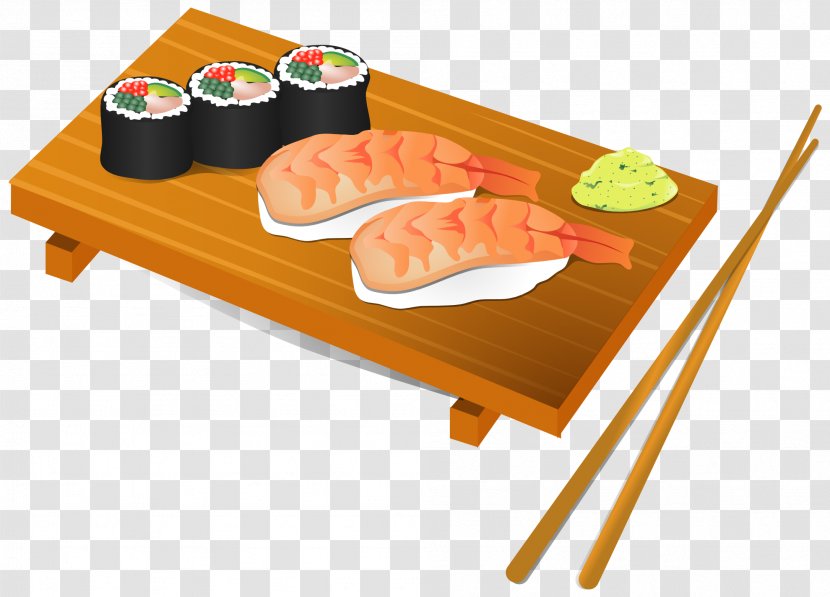 Sushi Japanese Cuisine Free Content Clip Art - Food - Chef Cliparts Transparent PNG