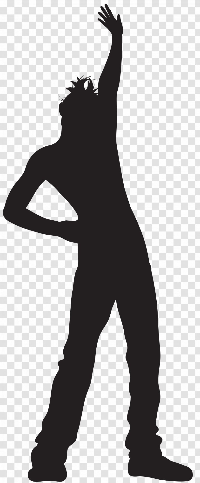 Silhouette Dance Clip Art - Human Behavior - Dancing Man Transparent Image Transparent PNG