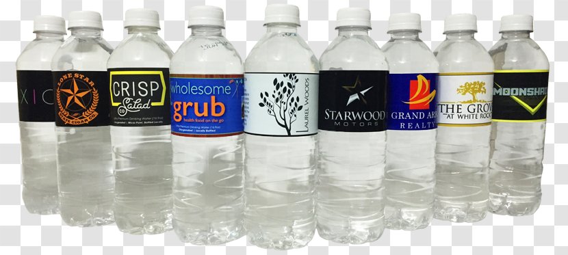 Bottled Water Plastic Bottle Mineral - Label Transparent PNG