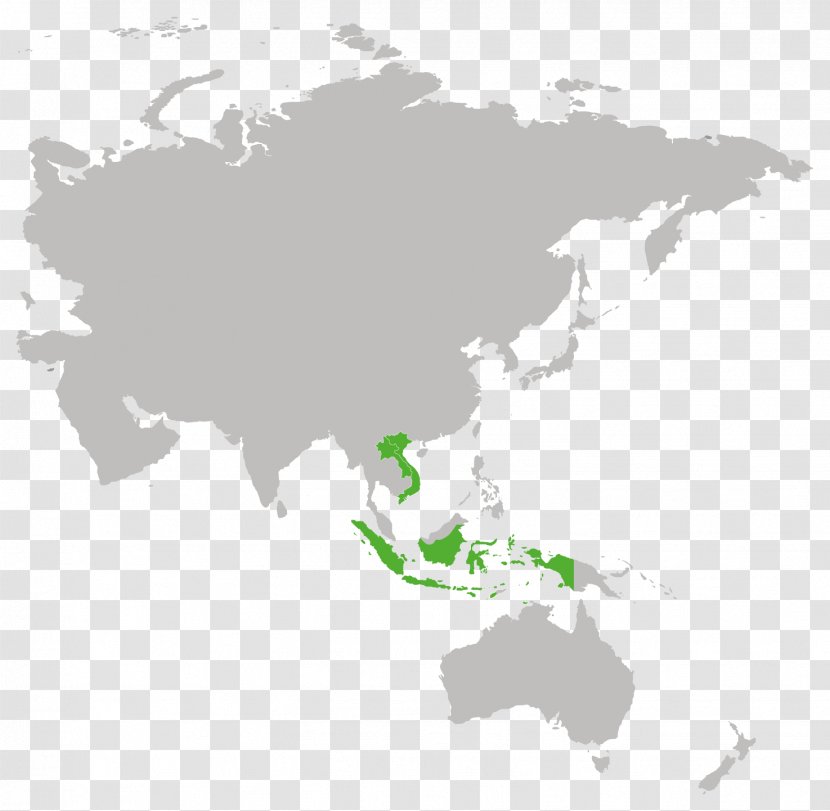 World Map Globe Asia - Mapa Polityczna Transparent PNG
