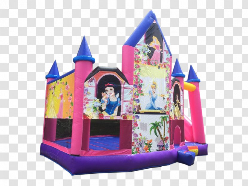 Inflatable Bouncers Castle Child Playground Slide - Playhouse - Princess Transparent PNG