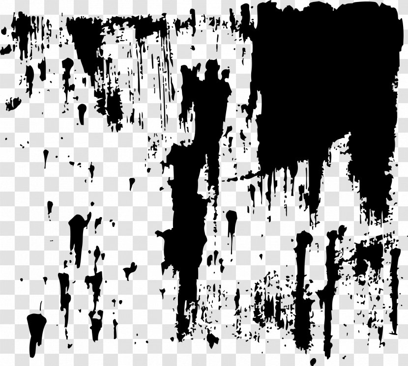 Black And White Art Paint Photography - Painting Transparent PNG