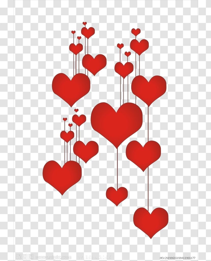 Valentines Day Birthday Heart Stock.xchng Stock Photography - Cartoon - Creative Heart-shaped Hanging Chain Speed Transparent PNG