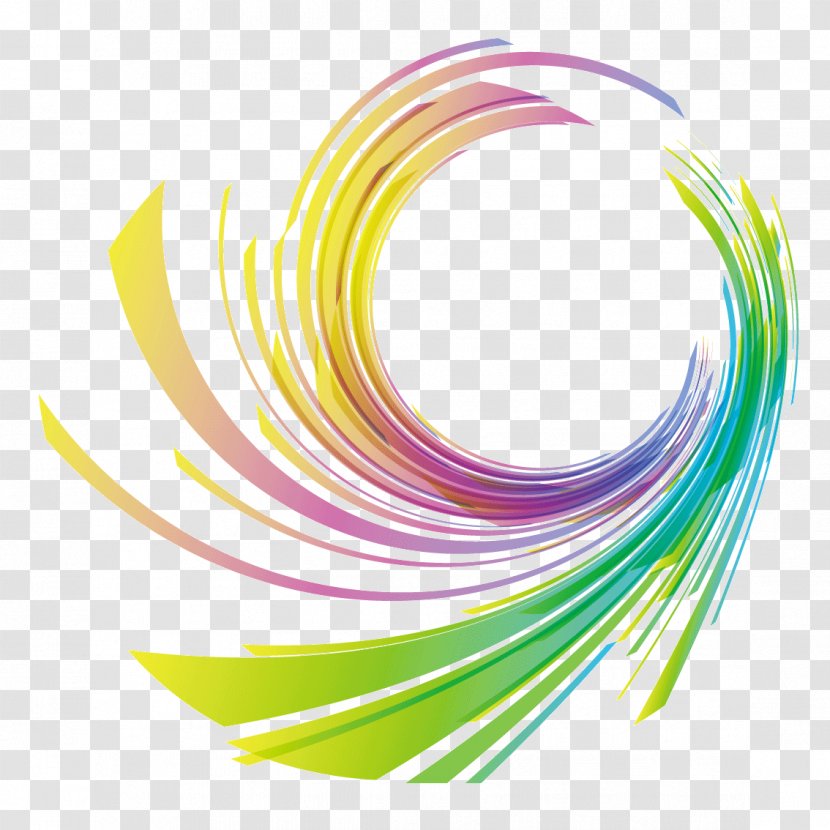 Euclidean Vector Circle - Art - Color Ribbons 9 Transparent PNG
