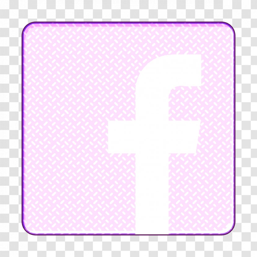 Facebook Icon Logo Lilac Magenta Symbol Transparent Png