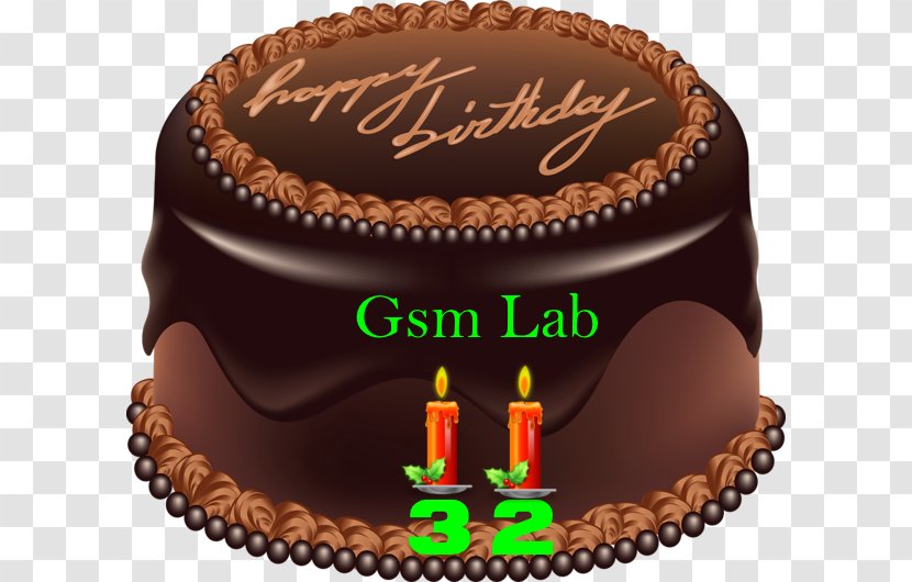 Birthday Cake German Chocolate Fruitcake - Pastry Transparent PNG