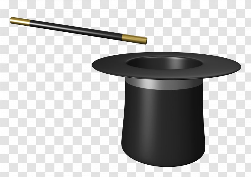 Magic Hat-trick - Magician Hat With Wand Transparent PNG