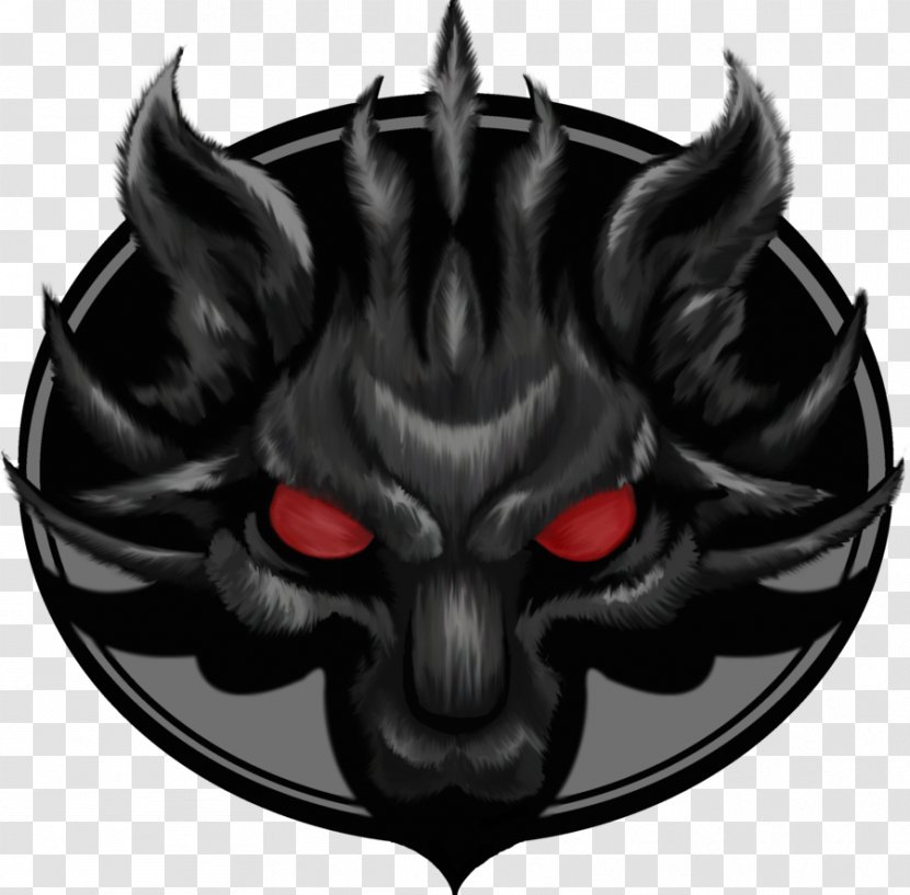 Logo Drawing Standard Test Image - Skull - Black Wolf Transparent PNG