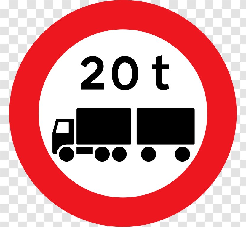 Traffic Sign Vehicle Totalvægt - Logo - Truck Transparent PNG
