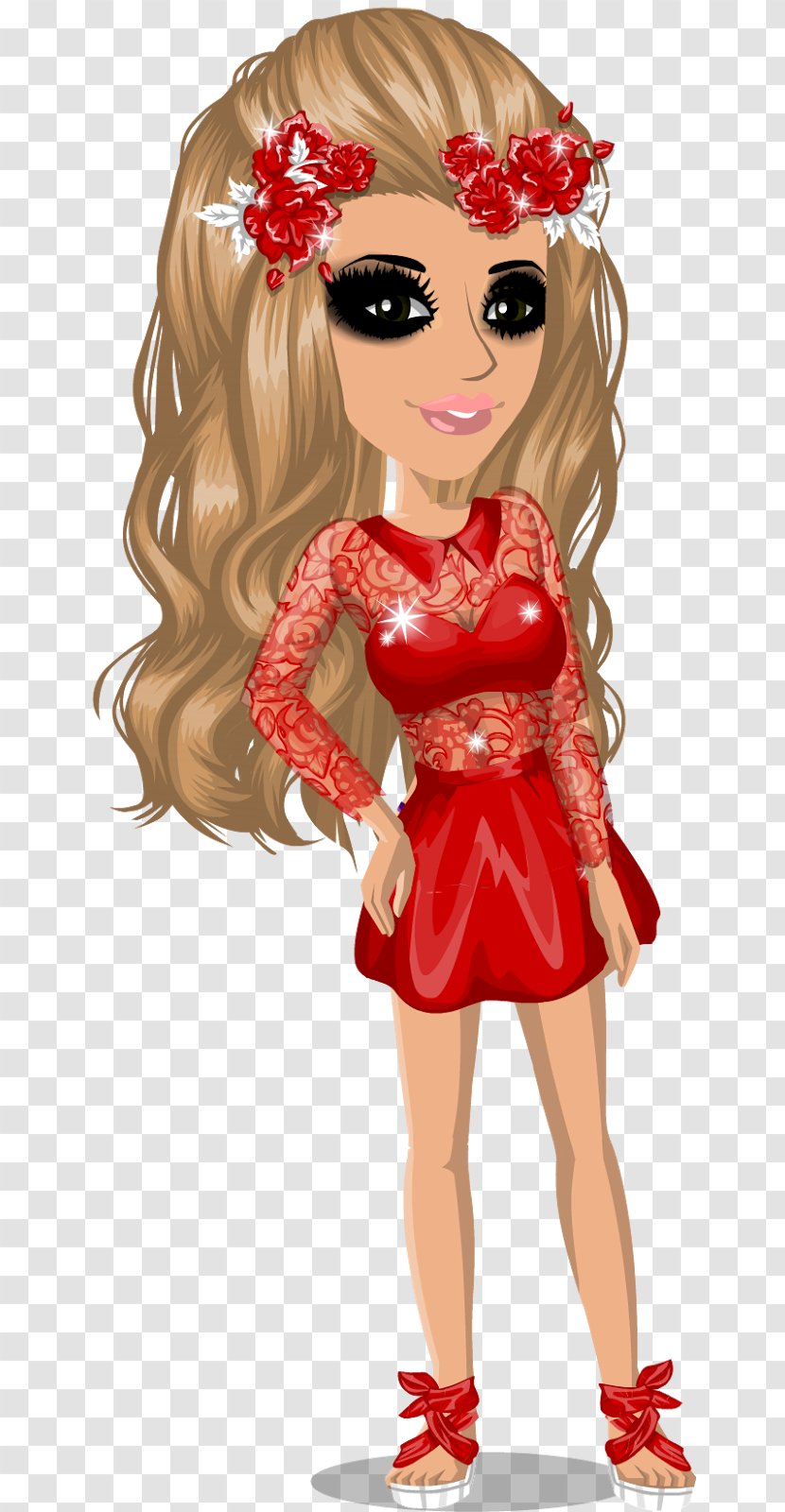 MovieStarPlanet Pretty Girls Blog Brown Hair - Cartoon - Sc Msp Transparent PNG