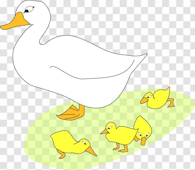 Mother Goose Duck Clip Art - Ducks Geese And Swans Transparent PNG