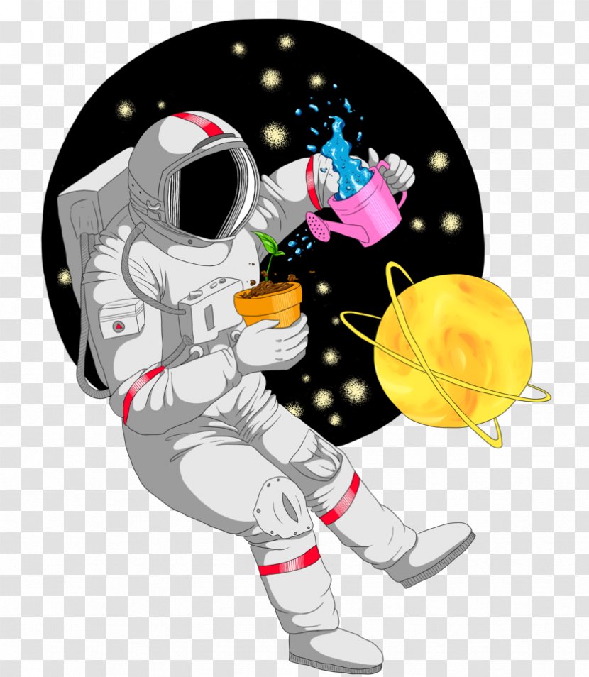 Astronaut Outer Space Art Drawing Transparent PNG