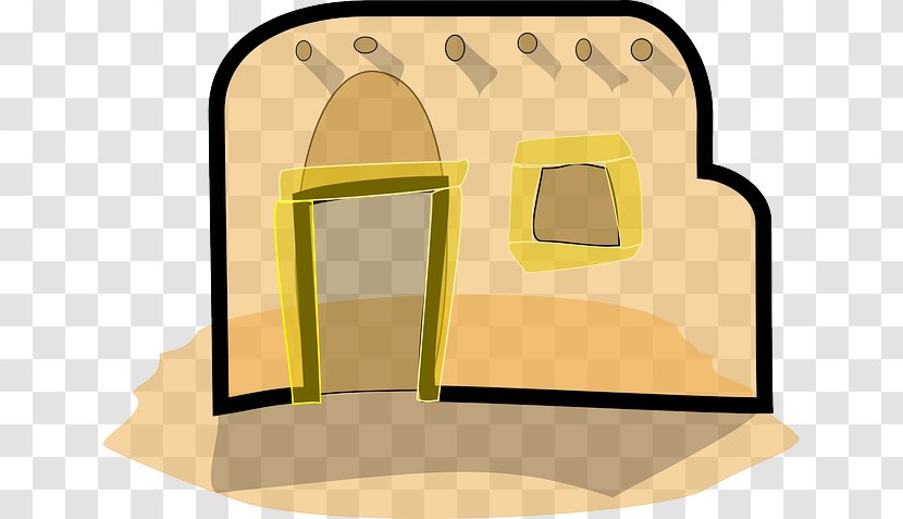 Adobe House Building Clip Art - Brick - ROOF STRAW Transparent PNG