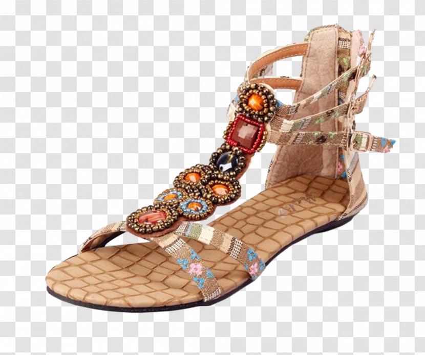 Slipper Sandal Flip-flops Wedge Shoe - Colored Sandals Transparent PNG