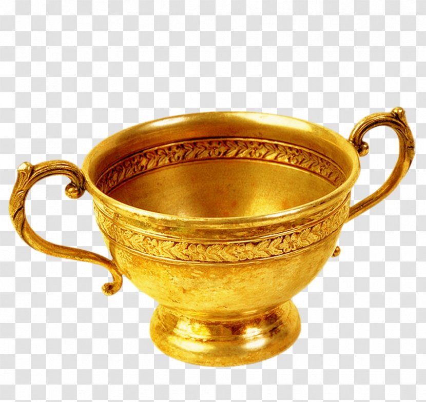 Vase Download Clip Art - Bowl - The Golden Bowl,Europe Gold Cup Transparent PNG