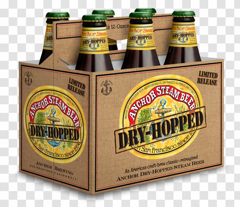 Lager Anchor Dry-Hopped Steam Beer Brewing Company Bottle Transparent PNG