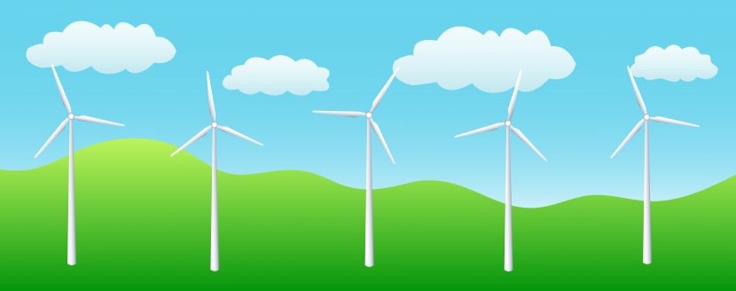 Wind Farm Turbine Power Renewable Energy Clip Art - Mountain Cliparts Transparent PNG