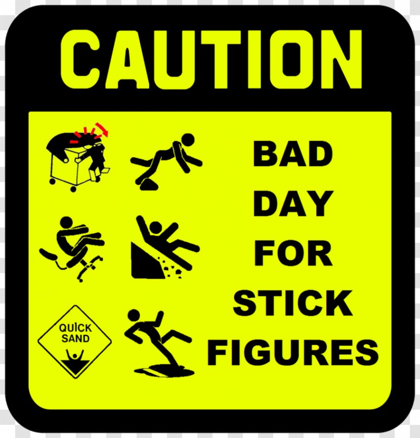 Wet Floor Sign Sticker Hazard Industry Signage - Safety - Bad Day Transparent PNG