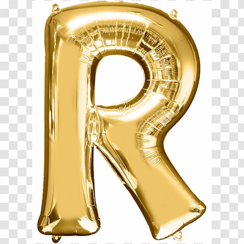 Gold Letter Balloon Alphabet Transparent PNG