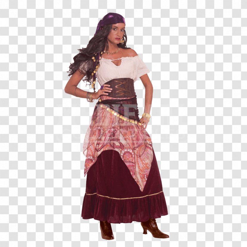 Costume Fortune-telling Clothing Dress Romani People - Boot - Dresses Transparent PNG