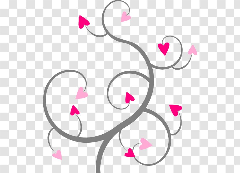 Heart Clip Art - Tree - Swirls And Hearts Transparent PNG