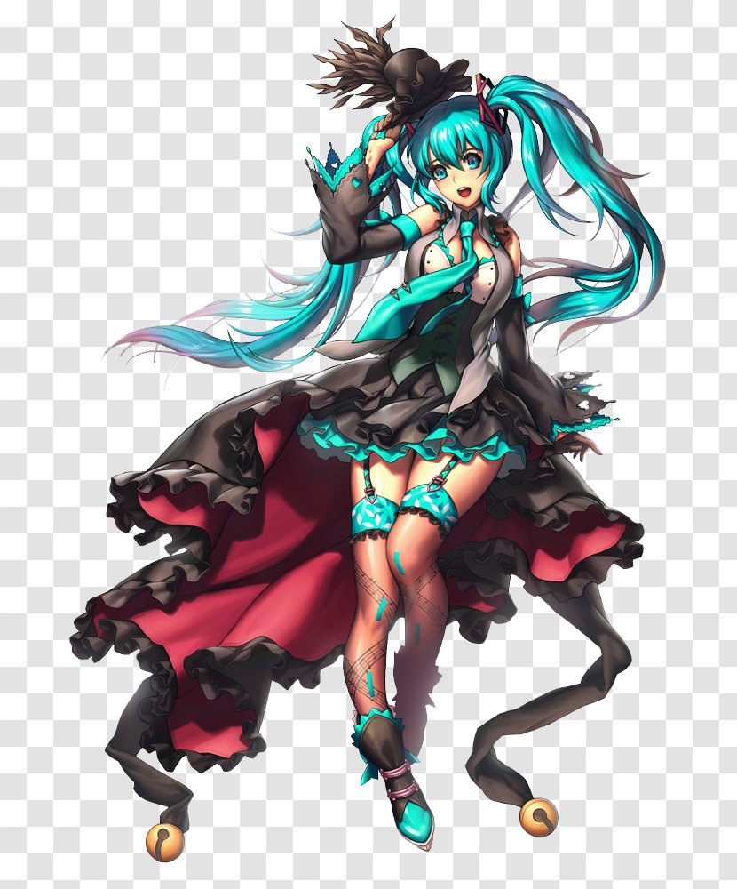 Rendering Hatsune Miku Vocaloid DeviantArt - Cartoon Transparent PNG