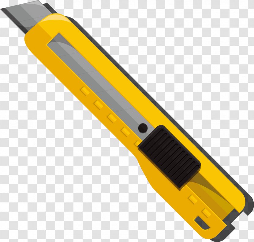 Utility Knife Yellow - Google Images - Hand Painted Blade Transparent PNG