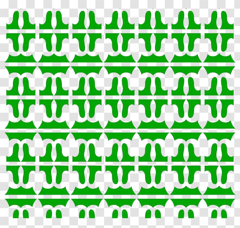 Green Motif - Number - Background Transparent PNG