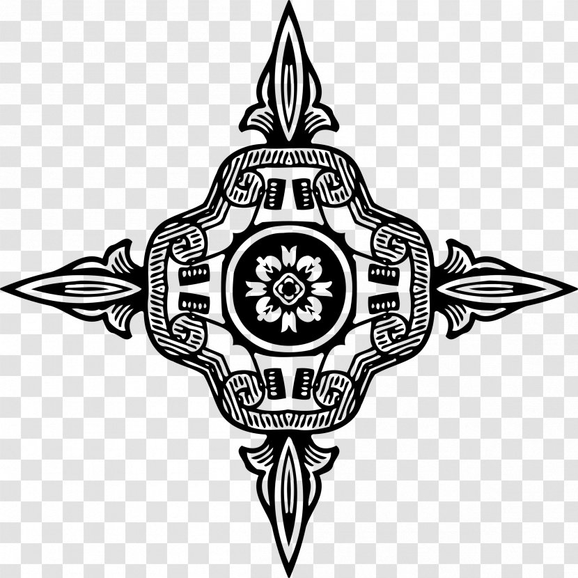 Symmetry Ornament Logo - Cross - Shape Transparent PNG