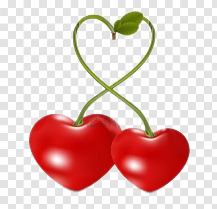 Sour Cherry Heart Raster Graphics - Cake Transparent PNG
