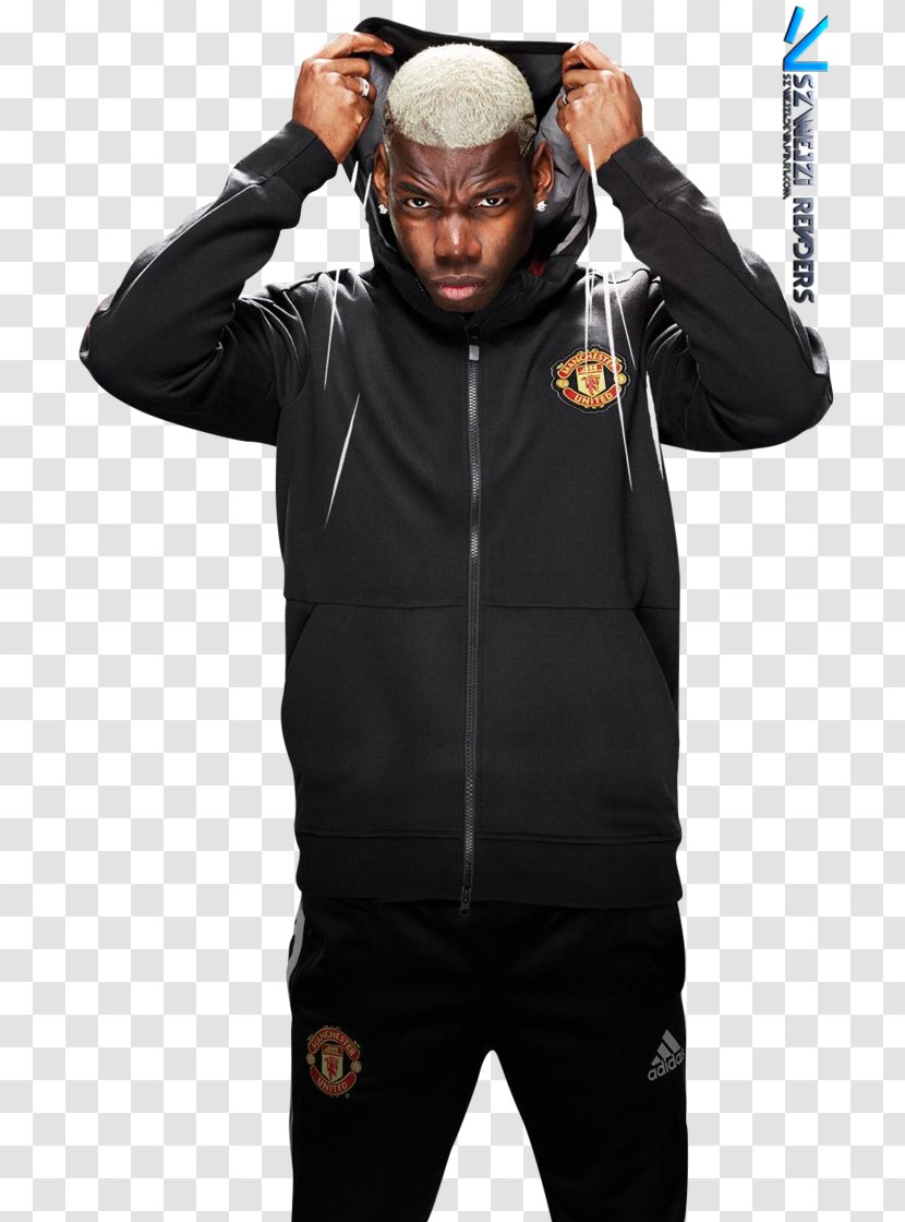 Paul Pogba Manchester United F.C. Hoodie Football Player - Zipper Transparent PNG