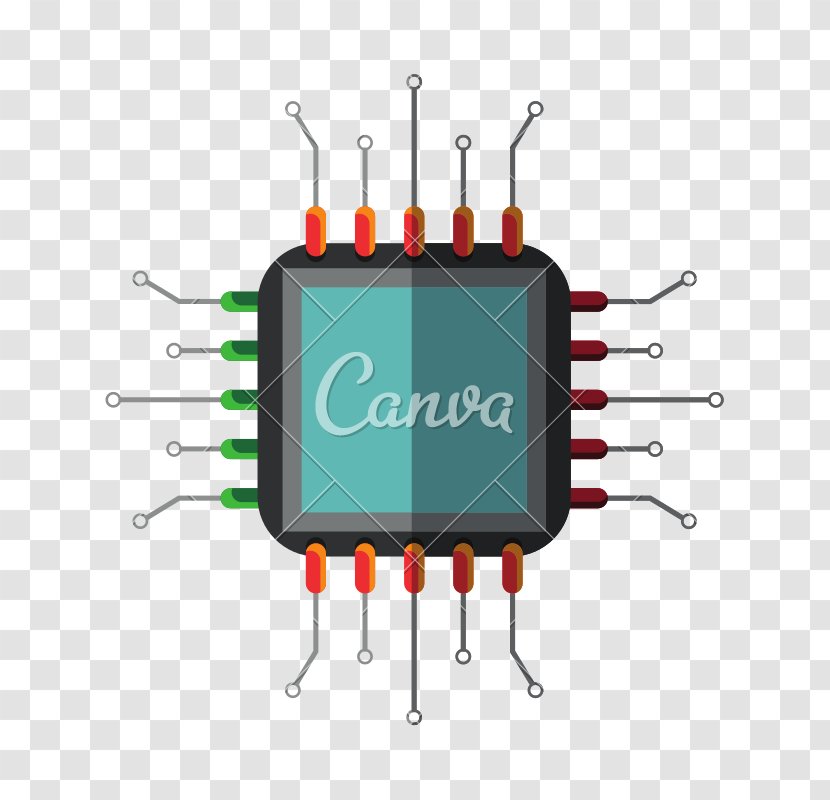 Central Processing Unit Circuit Component - Technology - Resistor Diode Transparent PNG