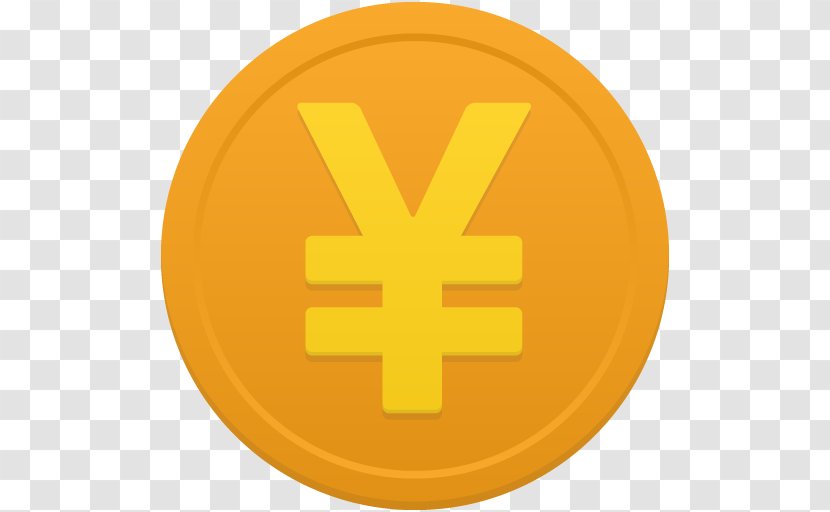 Symbol Yellow Orange Circle Font - Coin Yuan Transparent PNG