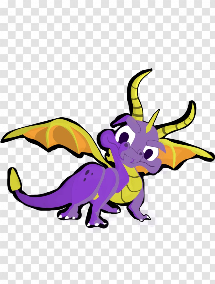 Cartoon Organism Legendary Creature Clip Art - Mythical - Spyro The Dragon Transparent PNG