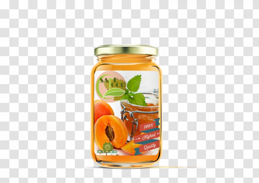 Fruit Preserves Jar Orange Drink Apricot Strawberry - Packaging And Labeling - Jam Transparent PNG